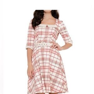Pink Plaid Voodoo Vixen Dress Size Medium
